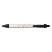 Stylo Noir Motif de chat de vacances mignon (Dos)