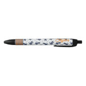 Stylo Noir Motif de chat Tabby bleu personnalisé (Bas)