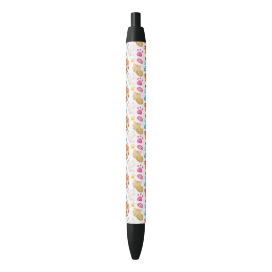 Stylo Noir Motif De Chats, Chats Mignons, Kitty, Chatons, Paw (devant Vertical)