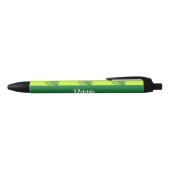 Stylo Noir Motif de chêne vert (Haut)