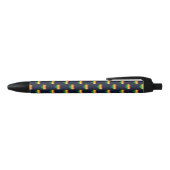 Stylo Noir Motif de coeur Rainbow 8 Bit (Haut)