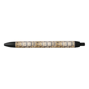Stylo Noir Motif de coque Tortoise