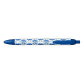 Stylo Noir Motif de crabe bleu (Dos)