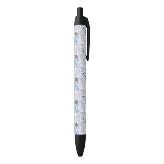 Stylo Noir Motif de crâne (Bas (Vertical))