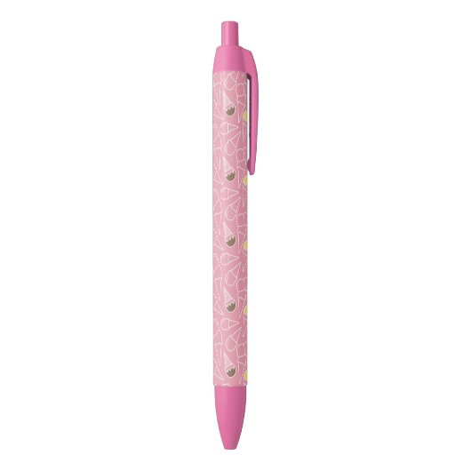 Stylo Noir Motif de crème glacée d'été (Bas (Vertical))