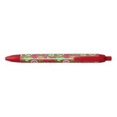 Stylo Noir Motif de cuisine de fruit (Dos)