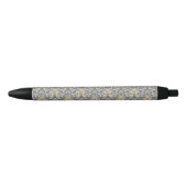 Stylo Noir Motif de damassé (Devant)