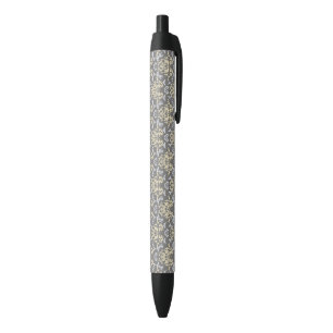 Stylo Noir Motif de damassé