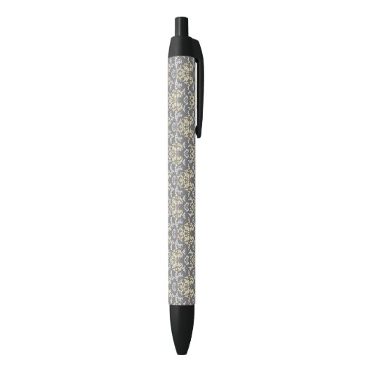 Stylo Noir Motif de damassé (Bas (Vertical))