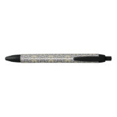 Stylo Noir Motif de damassé (Dos)