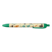 Stylo Noir Motif de Dinosaur Silhouette (Bas)