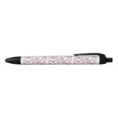 Stylo Noir Motif De Donuts, Donuts Roses, Donuts Violets (Haut)