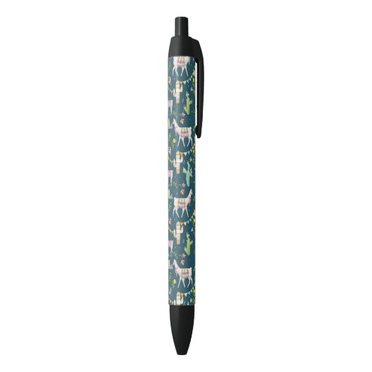 Stylo Noir Motif de drapeau de lama d'aquarelle (Bas (Vertical))