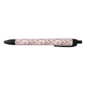 Stylo Noir Motif de fleurs de fleurs de cerisier (Bas)