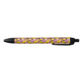Stylo Noir Motif de fleurs de Gerbera, arrière - plan (Bas)
