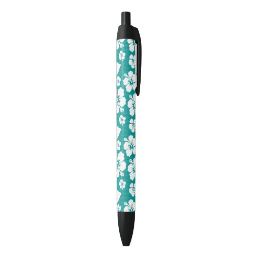 Stylo Noir Motif de fleurs d'Hibiscus (Bas (Vertical))