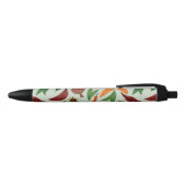 Stylo Noir Motif de fleurs exotiques (Haut)
