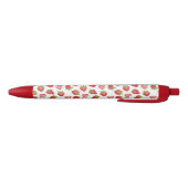 Stylo Noir Motif de fraises (Bas)