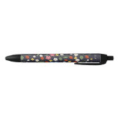 Stylo Noir Motif de fraises de la Marine (Bas)