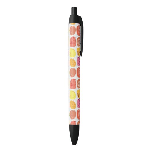 Stylo Noir Motif de fruit (Bas (Vertical))