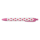 Stylo Noir Motif de fruits de fraise cuite (Bas)
