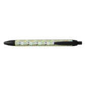 Stylo Noir Motif de fruits tropicaux d'été (Dos)