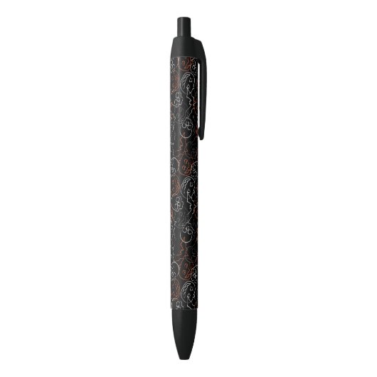 Stylo Noir Motif de Halloween (Bas (Vertical))