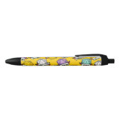 Stylo Noir Motif de jeu de dés D20 (Haut)