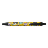 Stylo Noir Motif de jeu de dés D20 (Dos)