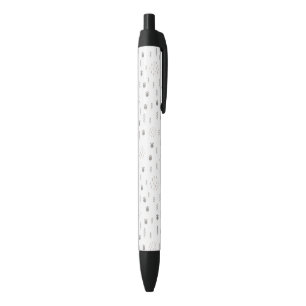 Stylo Noir Motif de la piste animale du bois mûre