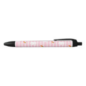 Stylo Noir Motif de lapin rose et de carotte (Haut)