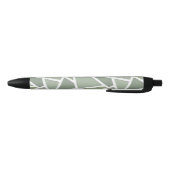 Stylo Noir Motif de mosaïque vert olive (Bas)