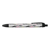 Stylo Noir Motif de moustache, rétro style (Haut)