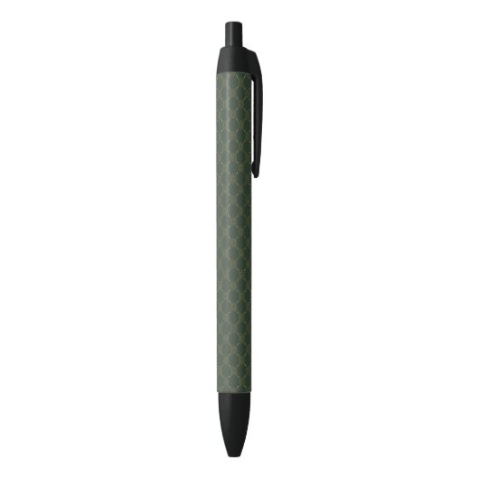 Stylo Noir Motif de noeud celtique (Bas (Vertical))