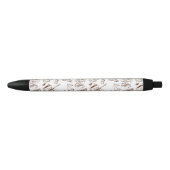 Stylo Noir Motif de papier (Devant)