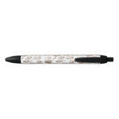 Stylo Noir Motif de papier (Dos)