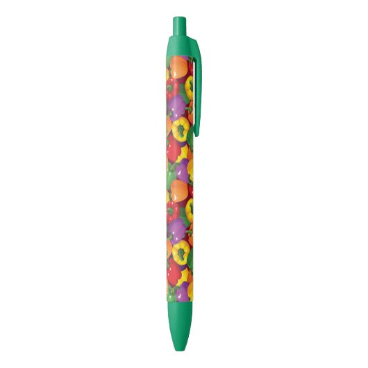 Stylo Noir Motif de paprika (Bas (Vertical))