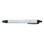 Stylo Noir Motif de Pâques Bleu (Bas)
