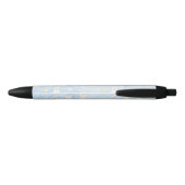 Stylo Noir Motif de Pâques Bleu (Dos)