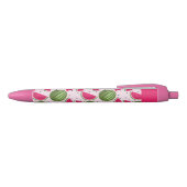 Stylo Noir Motif de pastèque rose et vert (Haut)
