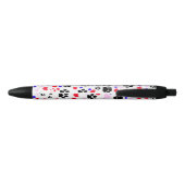 Stylo Noir Motif De Pâtes, Pâtes De Chien, Pâtes Noires, Coeu (Dos)