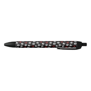 Stylo Noir Motif De Pâtes, Patrouilles Blanches, Patrouilles