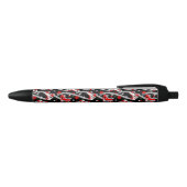 Stylo Noir Motif de patinage à roulettes Rockabilly (Haut)