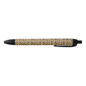 Stylo Noir Motif de peau de guépard (Bas)