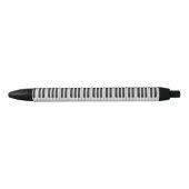 Stylo Noir Motif de piano (Devant)