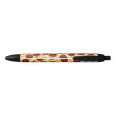 Stylo Noir Motif de pizza de pepperoni (Dos)