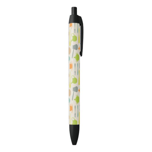Stylo Noir Motif de plats (Bas (Vertical))