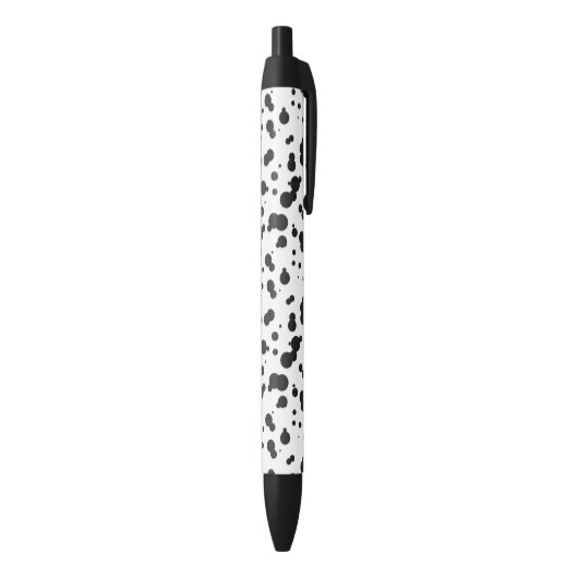 Stylo Noir Motif de points de Dalmatine (Bas (Vertical))