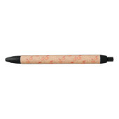 Stylo Noir Motif de pommes (Devant)