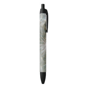 Stylo Noir Motif de pylône blanc